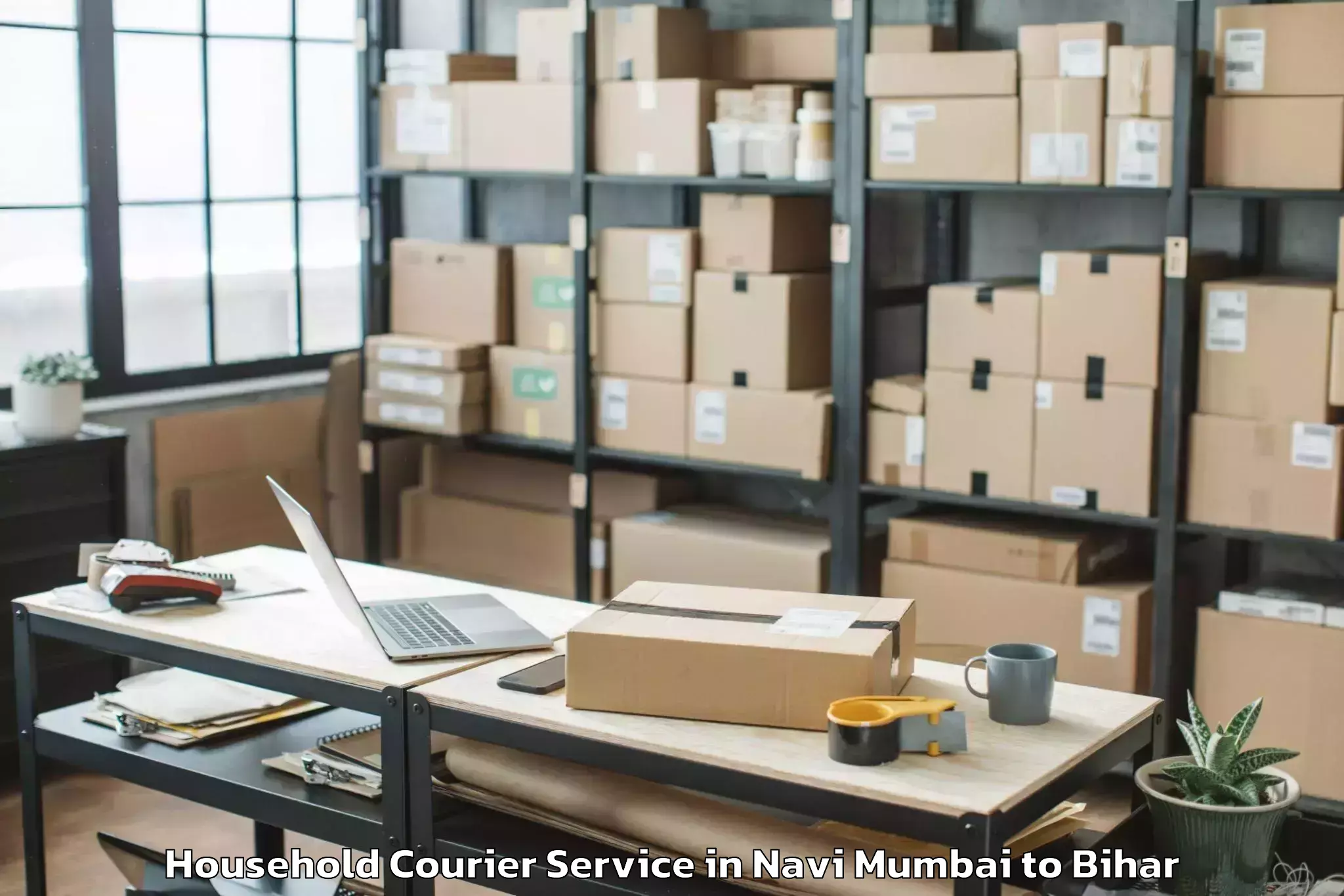 Expert Navi Mumbai to Tharthari Household Courier